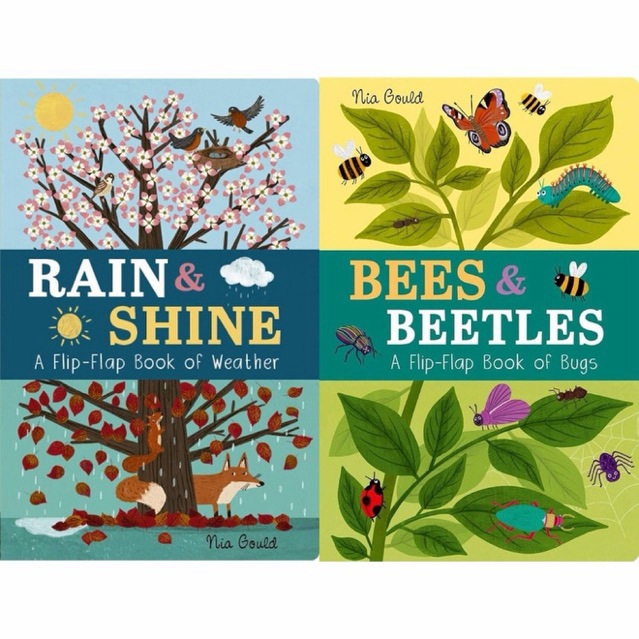 Bees & Beetles: A Flip-Flap Book Of Bugs Rain & Shine: A Flip-Flap Book of Weather (Flip-Flap Books)