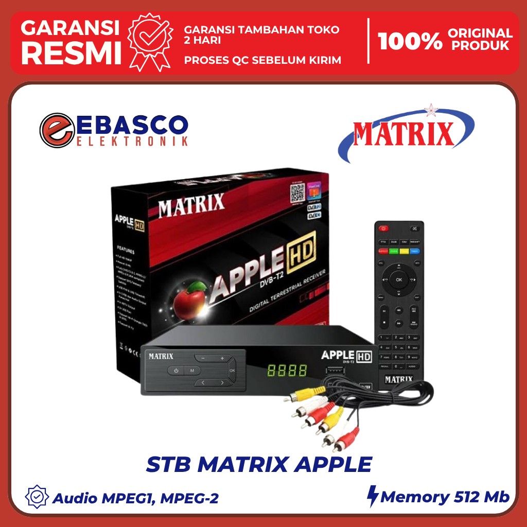 Matrix Set Top Box TV Digital / alat antena digital Apple