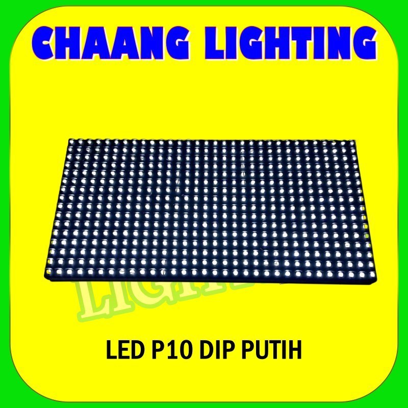 LED P10 INDOOR WHITE DIP LED P10 PUTIH INDOOR RUNNING TEXT P10 WHITE