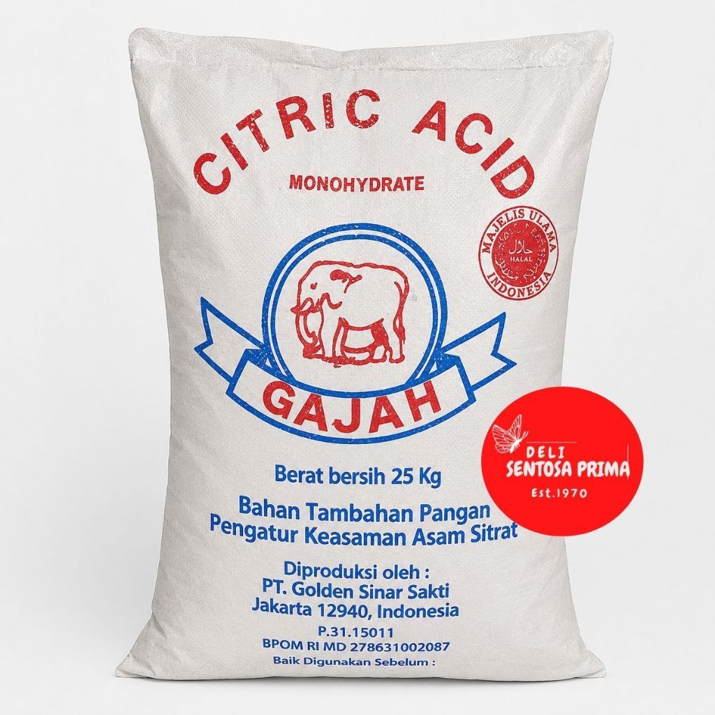 Citric Acid / Citrun 

Cap Gajah

Asal Indonesia

Ukuran 1 Kg