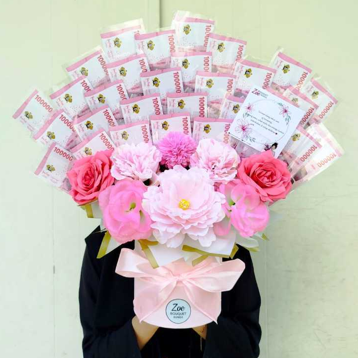 Bloom Box Uang Bloom Box Buket Uang Kosongan Buket Uang isi sendiri Buket Uang