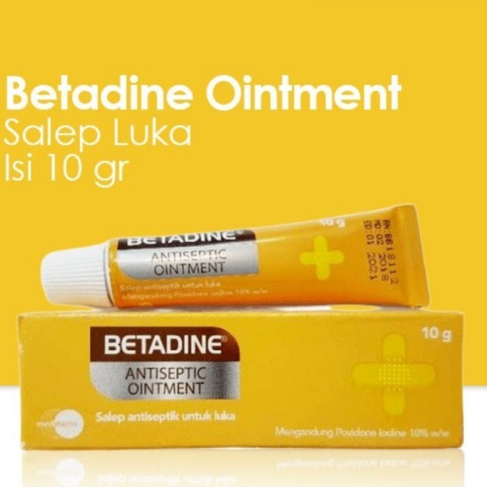 Betadine Salep Betadine Ointment Antiseptic 5gr Salep Luka Bakar Luka Gores