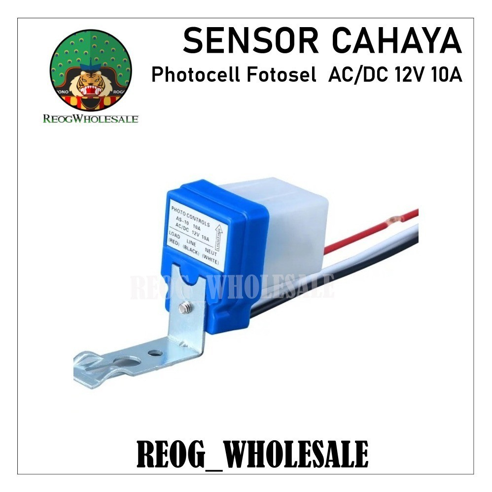 Sensor Cahaya Photocell Fotosel AC/DC 12V 10A