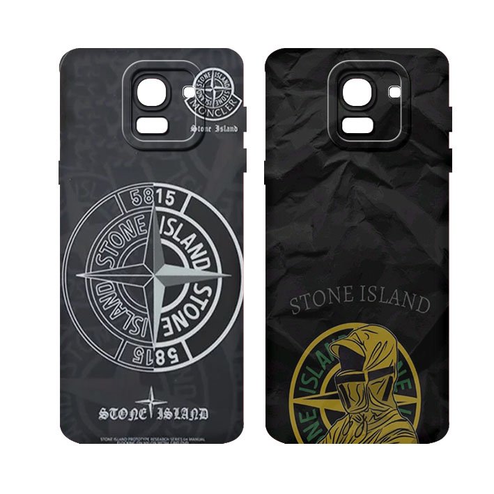 [17] Fashion Case Compatible Samsung J6 2018 - Case Pelindung Kamera Silikon Motif Stone Island