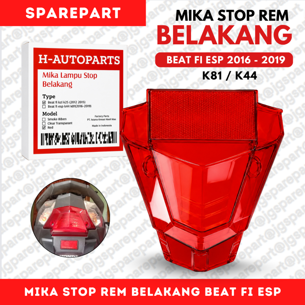Lampu Mika Stop Rem Honda Beat ESP K44 K81 2016-2019