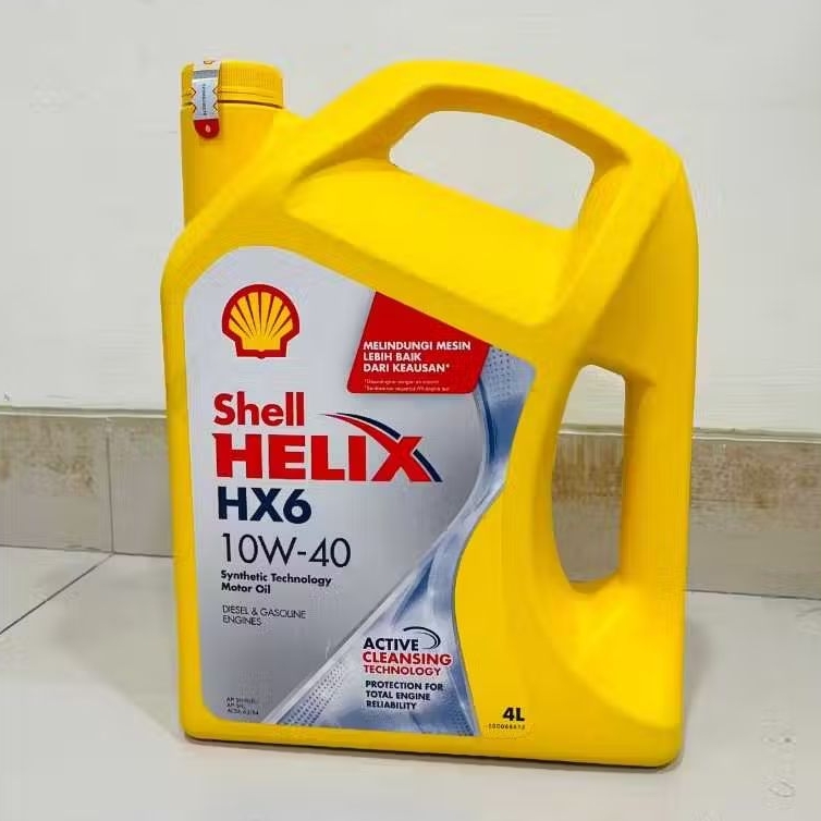 SHELL HELIX HX6 4L OLI MESIN SHELL HX6 4000 ML