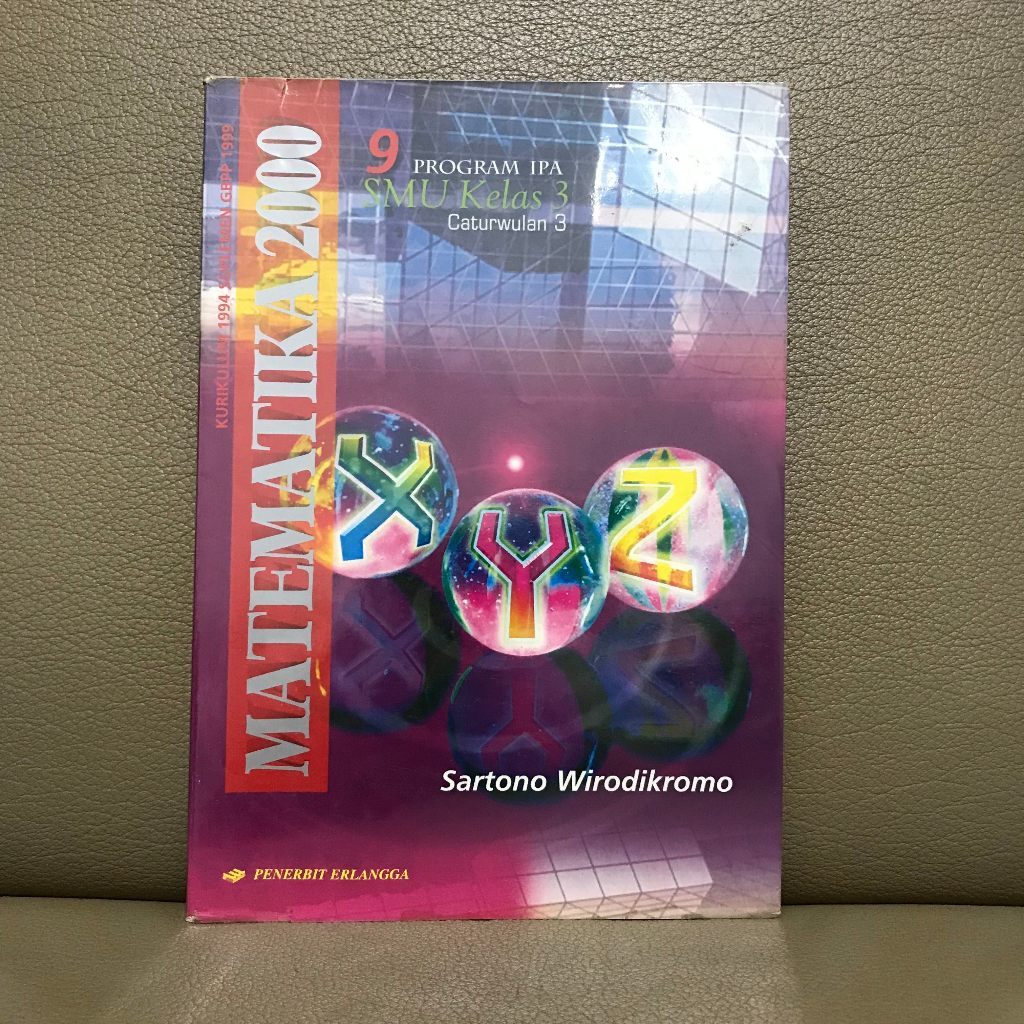 Preloved Matematika IPA 3 Untuk SMU/SMA/MA Kelas XII (12) Cawu 3 - Penerbit Erlangga