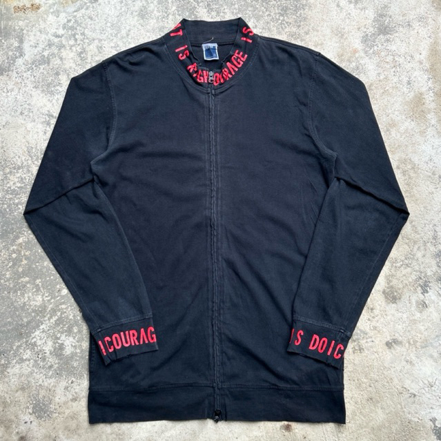 Vintage Y2K Japanese Brand PPFM High Neck Full Zip  Faded Jacket