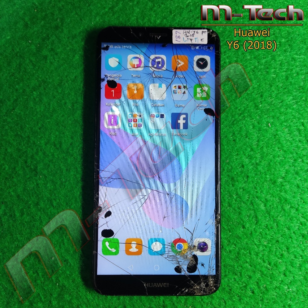 [137] LCD Plus Frame Huawei Y6 Prime (2018) Hidup Minus Original Copotan