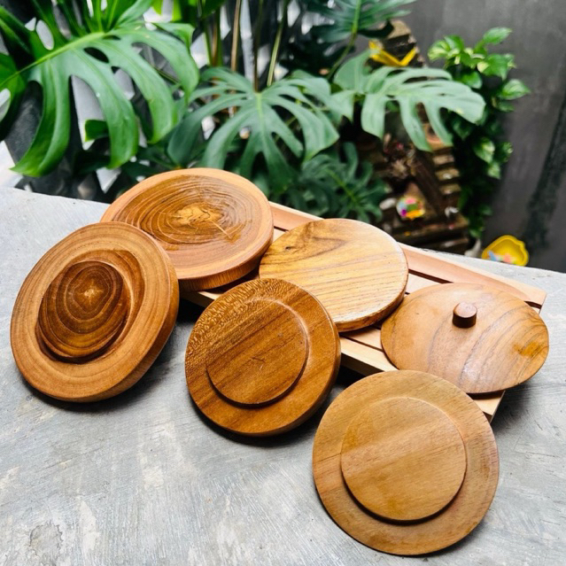 TUTUP GELAS - Coaster Kayu/ Tutup Gelas/ Tray Kayu/ Tutup Cangkir