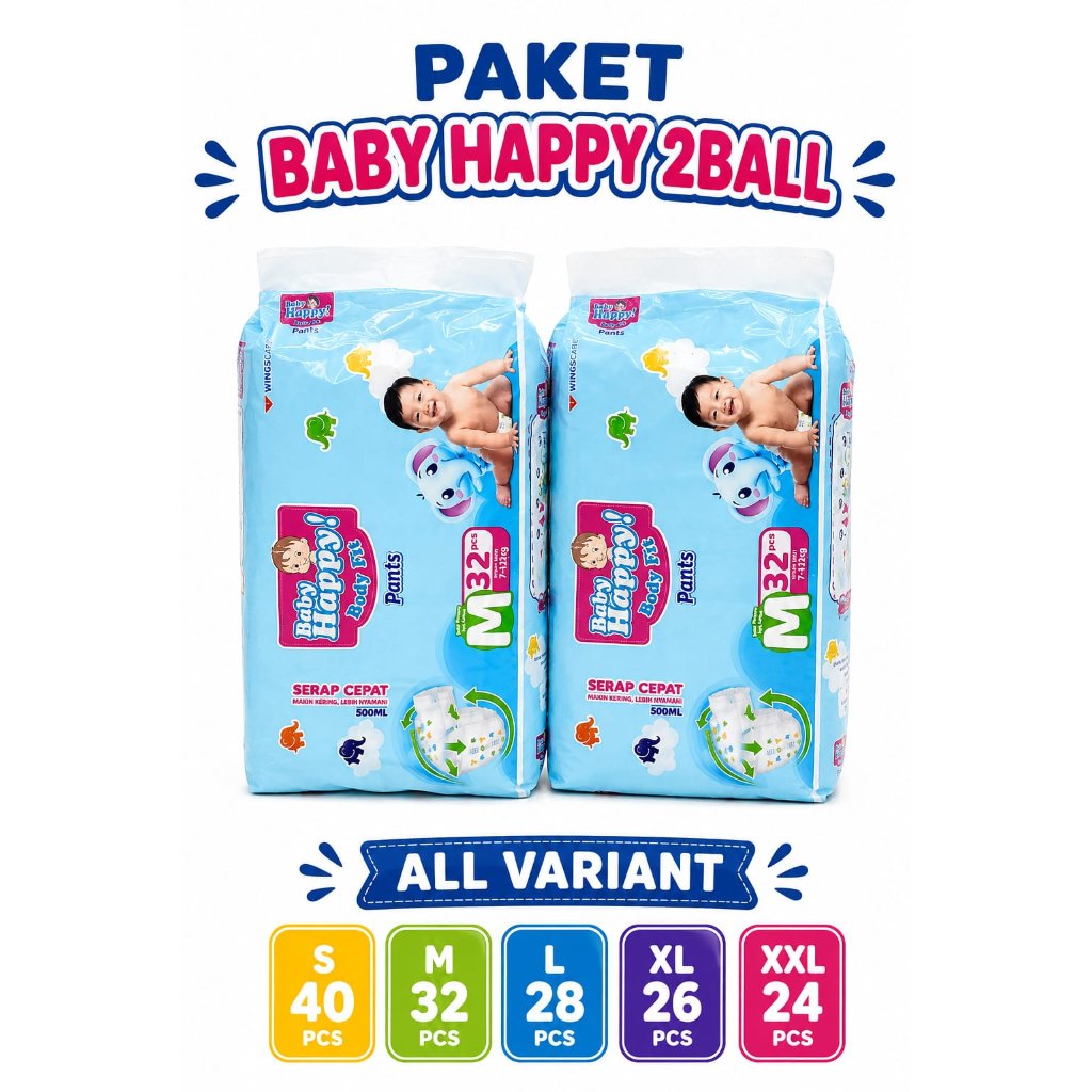 BABY HAPPY (2BALL) S38/M32/L28/XL26/XXL24