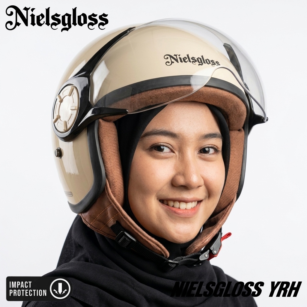 NIELSGLOSS YRH/ HELM RETRO /HELM HIJAB/ HELM SNI