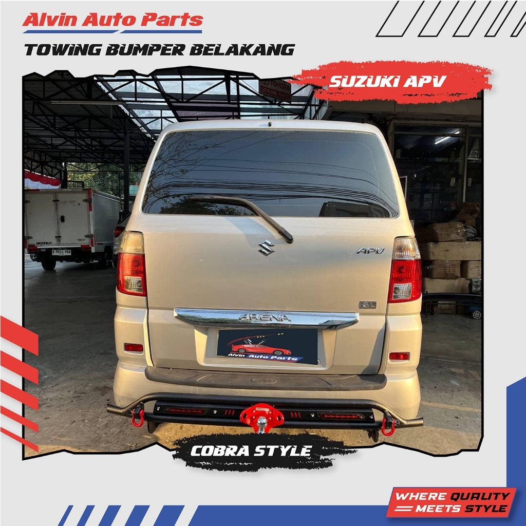 TOWING BELAKANG APV / PENGAMAN BUMPER BELAKANG SUZUKI APV COBRA STYLE