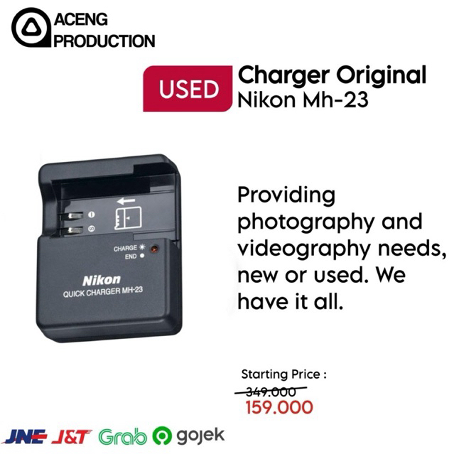 Charger Nikon MH-23 Nikon EN-EL9A For Nikon D3000 D40 D40x D60 D5000