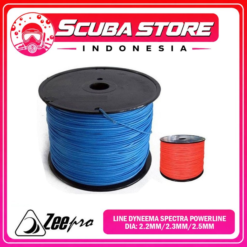 Line Dyneema Tali Karet Rubber Speargun 2.2mm 2.3mm 2.5mm Line Panah Ikan High Strength Spearfishing