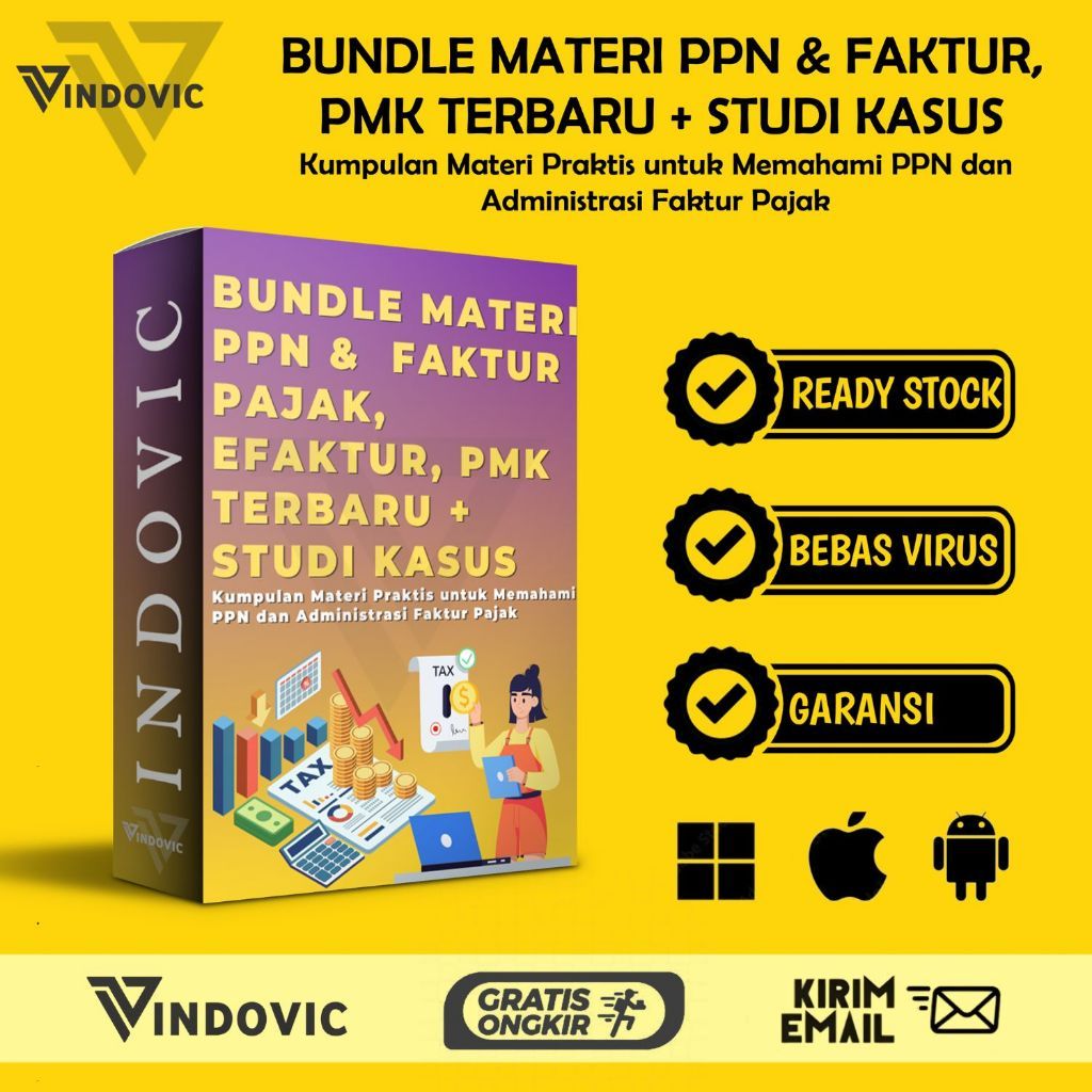 [T1467] Bundle Materi PPN & Faktu Pajak, Efaktur, PMK Terbaru & Studi Kasus Lengkap