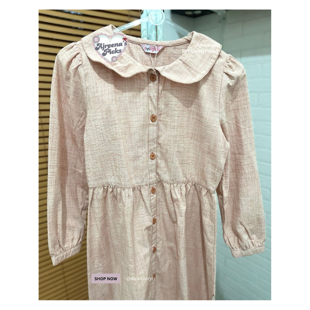 Preloved Dress Exit Girls Anak 11-12 tahun (free hijab)