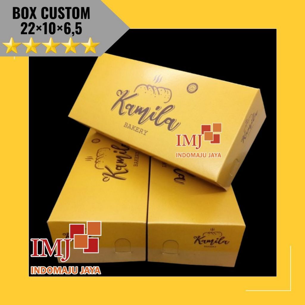 BOX ROTI BROWNIES CUSTOM 22×10×6,5 KARDUS BROWNIES DUS CUSTOM 22x10x6,5
