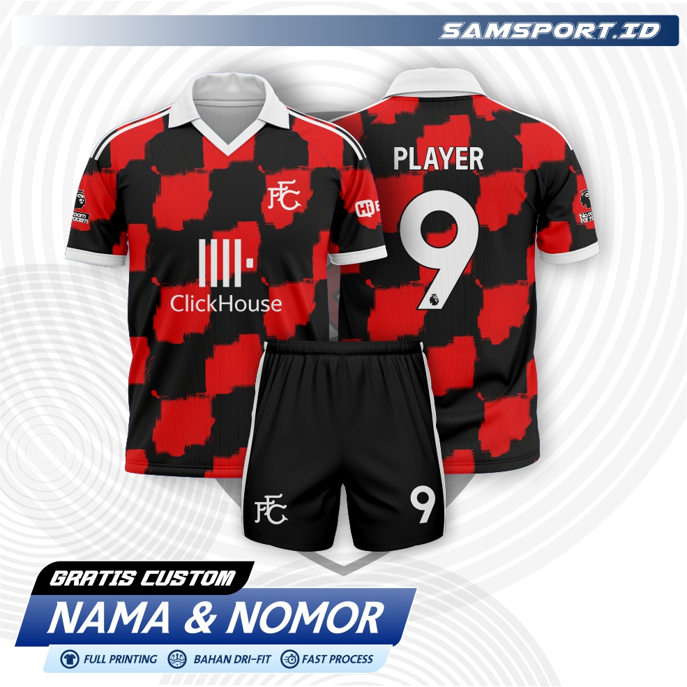 Jersey Bola FULHAM AWAY 2026/2027 Full Printing Gratis Pasang Nama dan Nomor