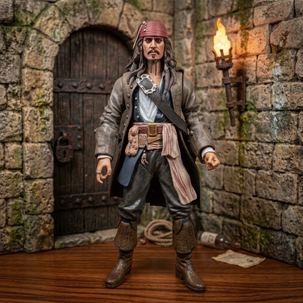 Pirate of the Caribbean Captain Jack Sparrow Action Figure