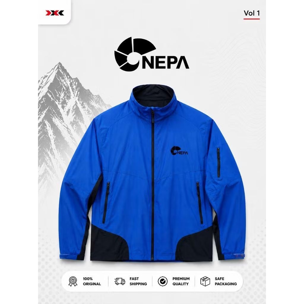 Jaket Running NEPA Quick dry Stretch