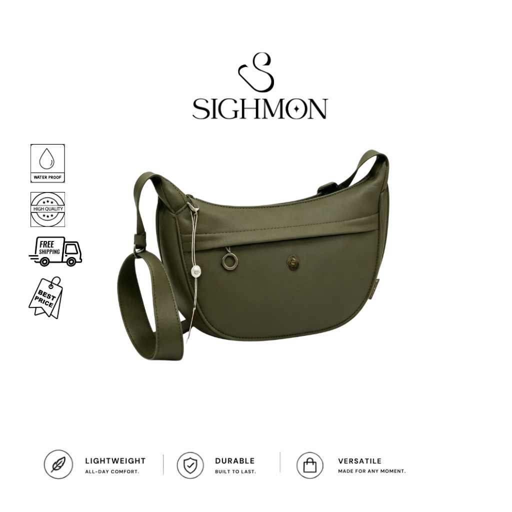 [ALIYA] SIGHMON - Tas Selempang Bulan Medium Casual Crossbody Bag, Shoulder Bag