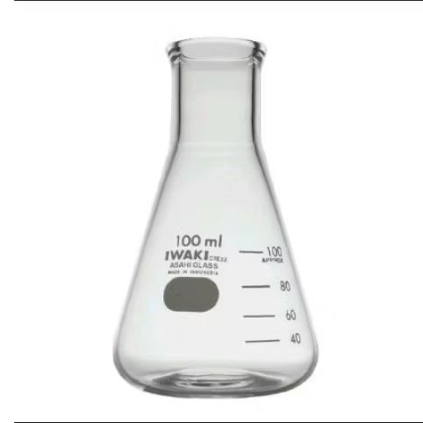 ERLENMEYER 1000 ML IWAKI ERLENMEYER 1 LITERE ERLENMEYER 1 L GELAS TITRASI 1 LITER IWAKI ERLEN MEYER 