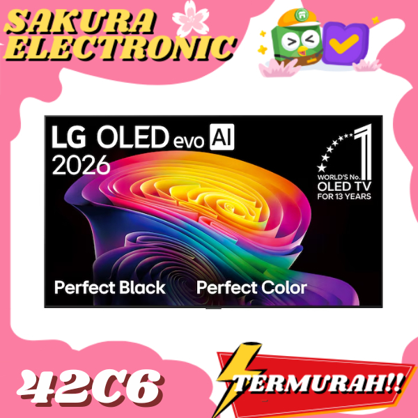 TV LG 42C6 Smart TV 4K 42 inch LG OLED evo AI C6 2026 42 inci