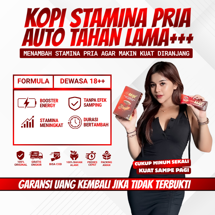 Kopi G-MAX Kopi Kekuatan Alami Extra Ginseng Asli Original 3 Sachet