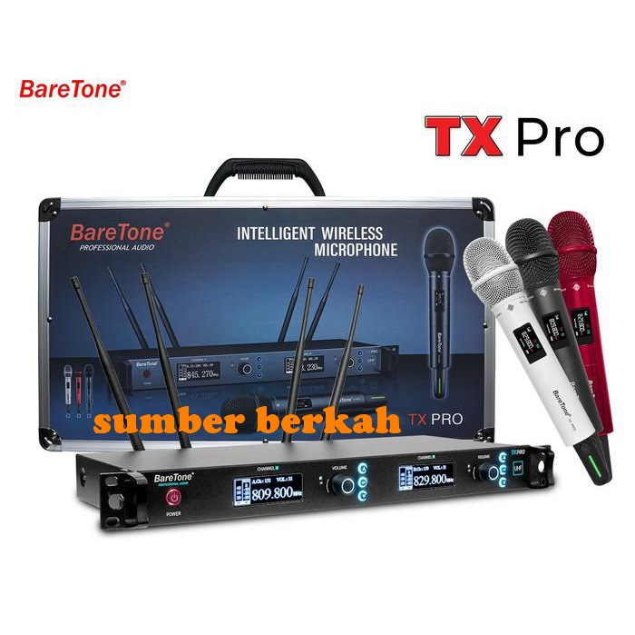 Microphone Wireless BareTone TX Pro 200 Channel Mic Baretone TXpro Original