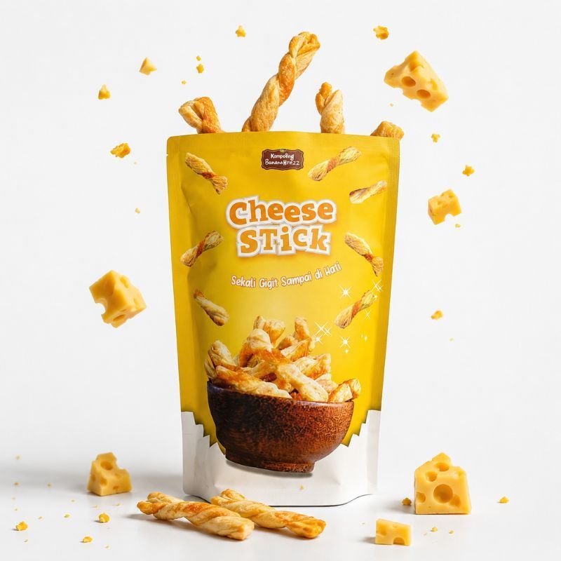 Kukis Pastry Puff Cookies Cheese Stick Rasa Keju Renyah Gurih