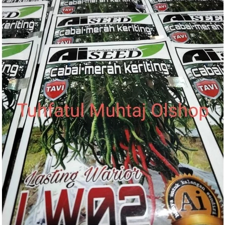 Benih Inbrida Cabe Merah Keriting LW 02 (bisa COD) Reseller Resmi AI Seed (Produsen LW02) - CMK - Ca