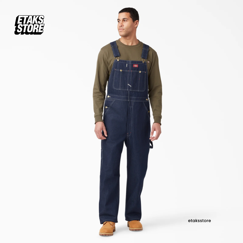 Celana Overall Dickies Bib Overall Indigo Denim | Pants Casual Work Formal | Original Resmi