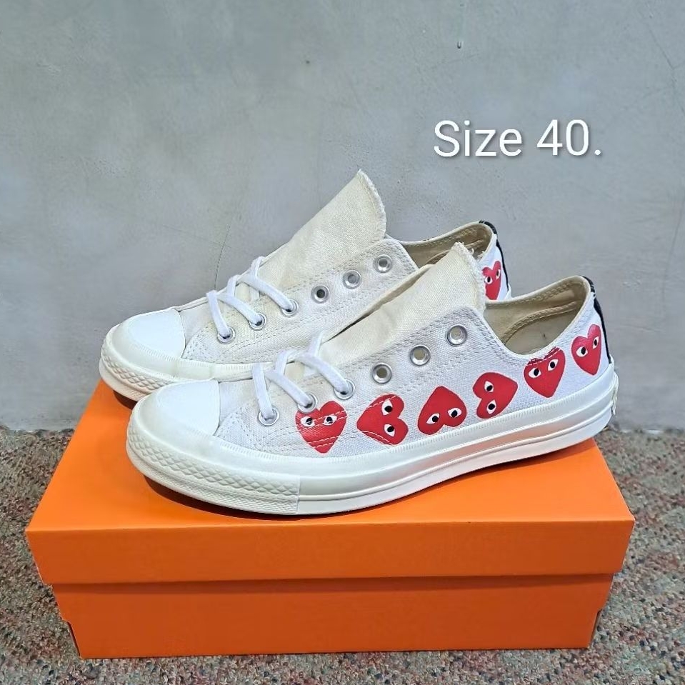 Converse 70s Low X Cdg Play Multiheart classic Original