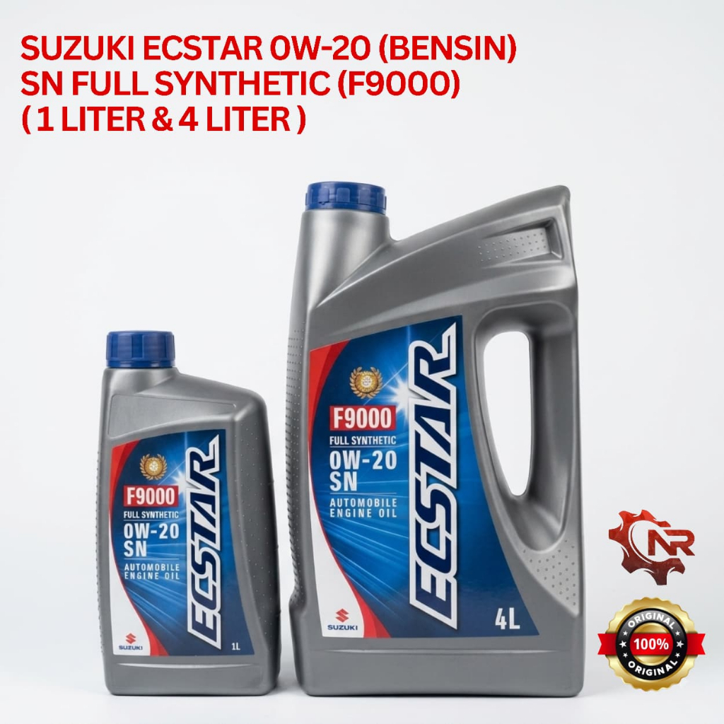 ECSTAR SUZUKI/ SGO 0W-20 SN (F9000) 1L/4L - Oli Mesin Mobil Bensin (FULL SYNTHETIC) ORI SUZUKI