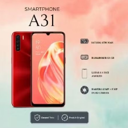 PROMO NEW OPPO A31 RAM 8/256GB Original garansi 1 tahun