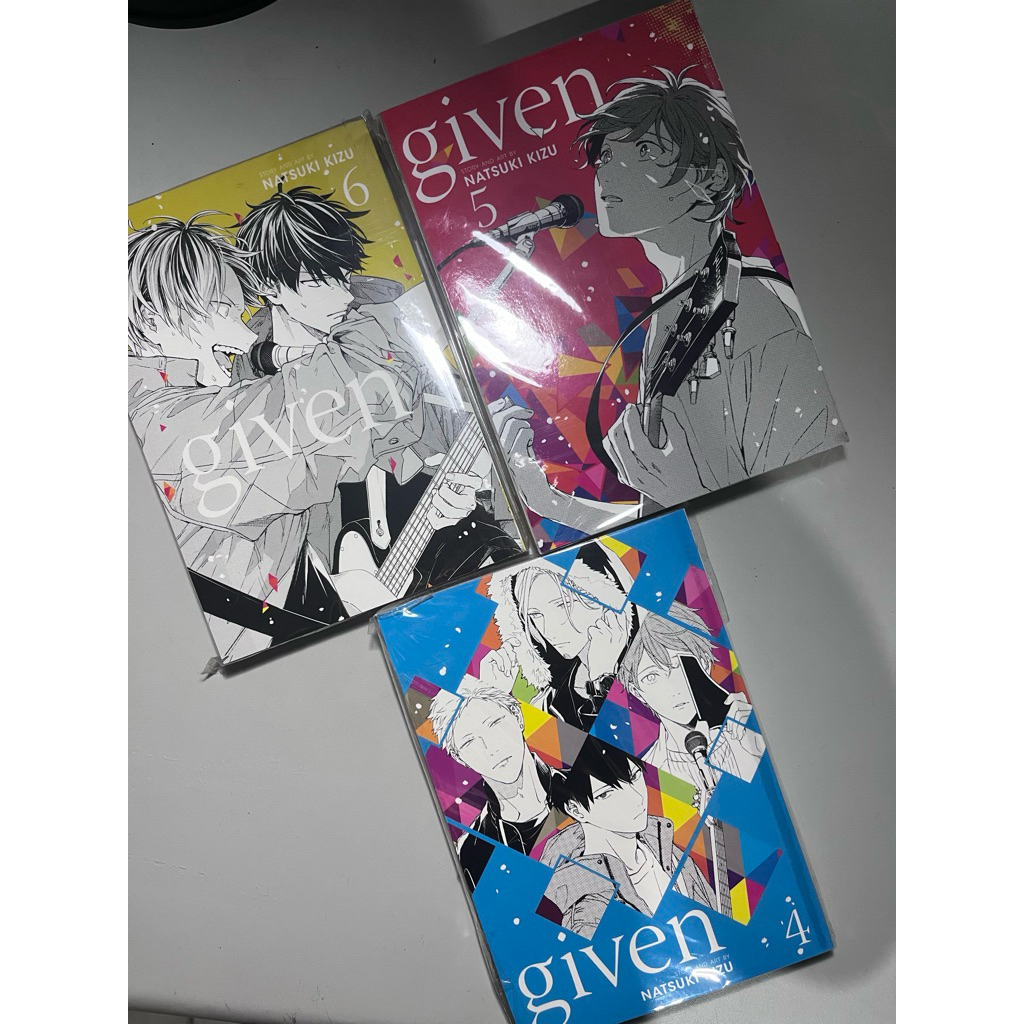 Given Manga Vol 4, 5, 6 - Natsuki Kizu English Manga