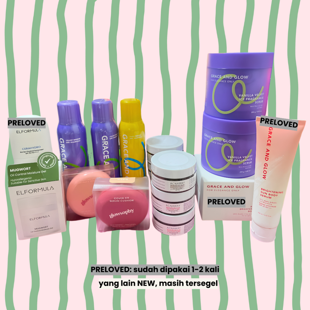 [NEW & PRELOVED] SKINCARE BODYCARE HAIRCARE MAKE UP DRYSHAMPOO SUNSCREEN GEL MASK CUSHION BODY SERUM