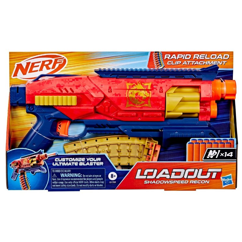 NERF LOADOUT SHADOWSPEED RECON BLASTER ORIGINAL HASBRO