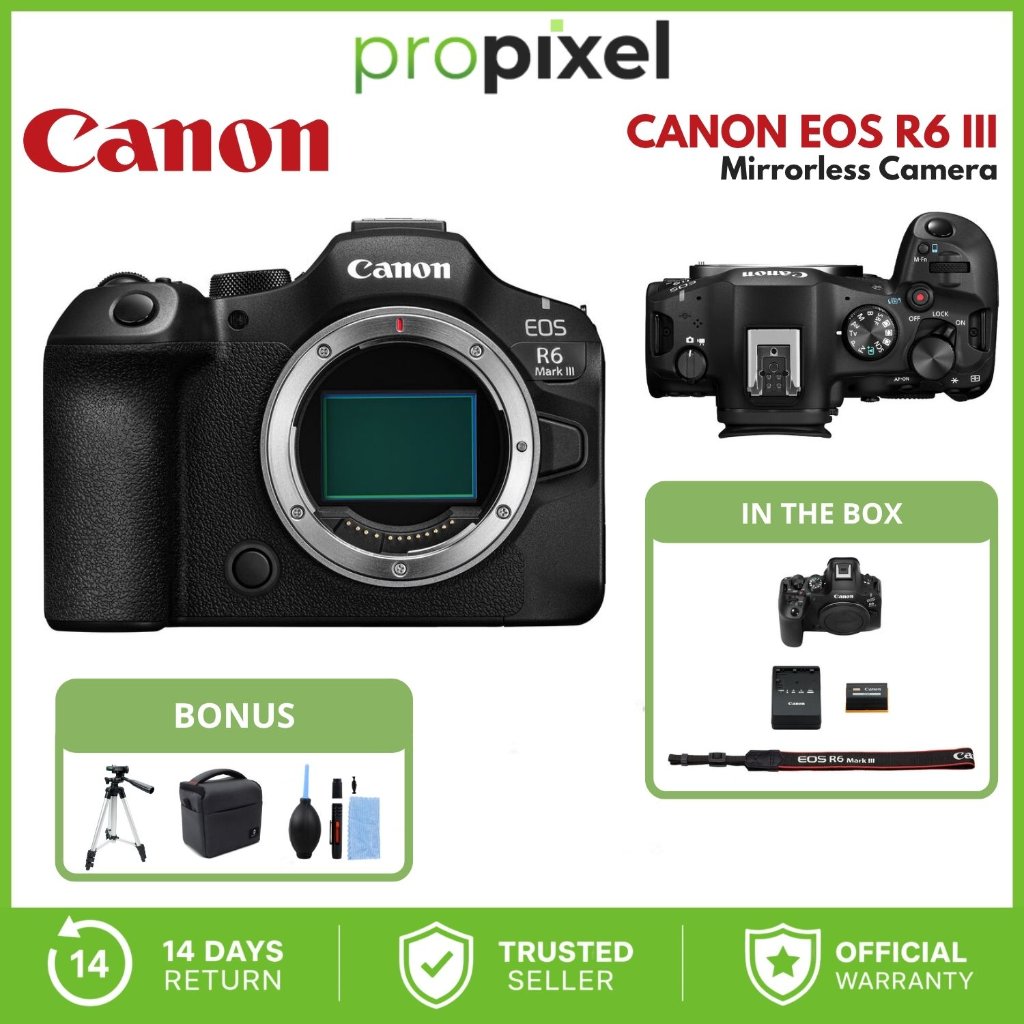Canon EOS R6 Mark III Body Only Canon R6 Mark III Body Canon EOS R6III R 6 Mark 3 Body Only Garansi 
