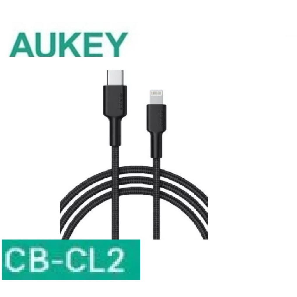 AUKEY Cable Braided Nylon Type C to Lightning
