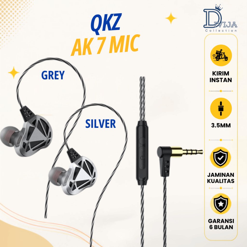 QKZ AK7 HIFI Headset Headphone Gaming HEAVY BASS WITH MIC