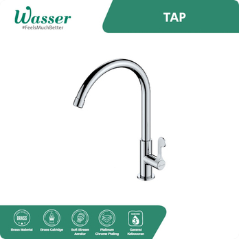 Kran Sink Wasser TLN-140 / Kran Dapur Sink Wasser TLN 140 / Wasser Wall Mounted Sink Tap Wasser TLN1