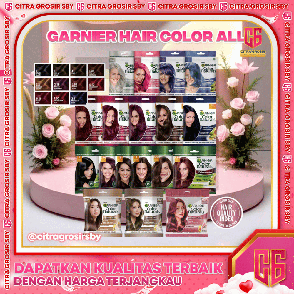 Garnier Color Naturals Pewarna Rambut || Garnier Hair Colour Natural Color Pewarna Rambut SACHET