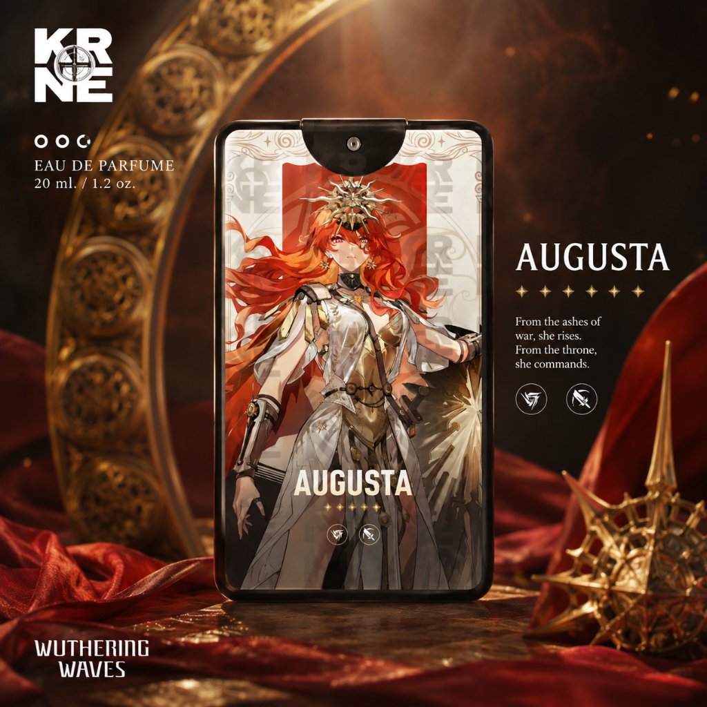 KRONE Parfum Anime AUGUSTA Wuthering Waves 20ml | Parfum WUWA Unisex Wangi Tahan Lama