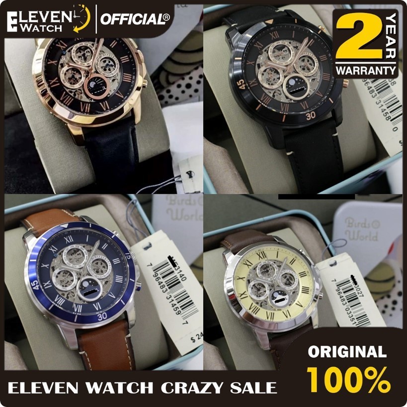 [Promo] Jam Tangan Pria 3140 3138 3029 3028 3027 Automatic Leather Strap Garansi 2 Tahun [ FS ][ ME 