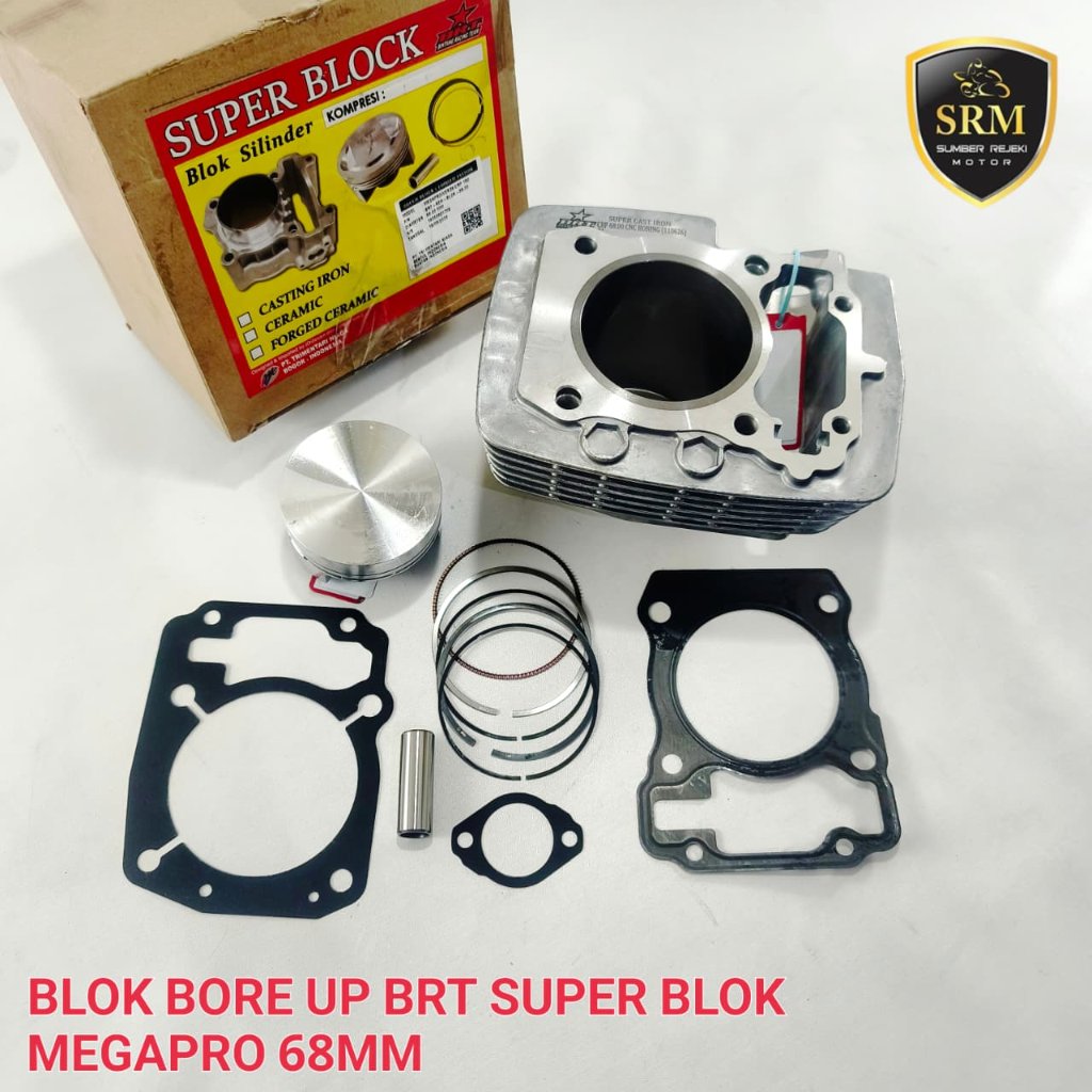 Blok Bore Up BRT Super Blok Megapro/Verza/CRF 150