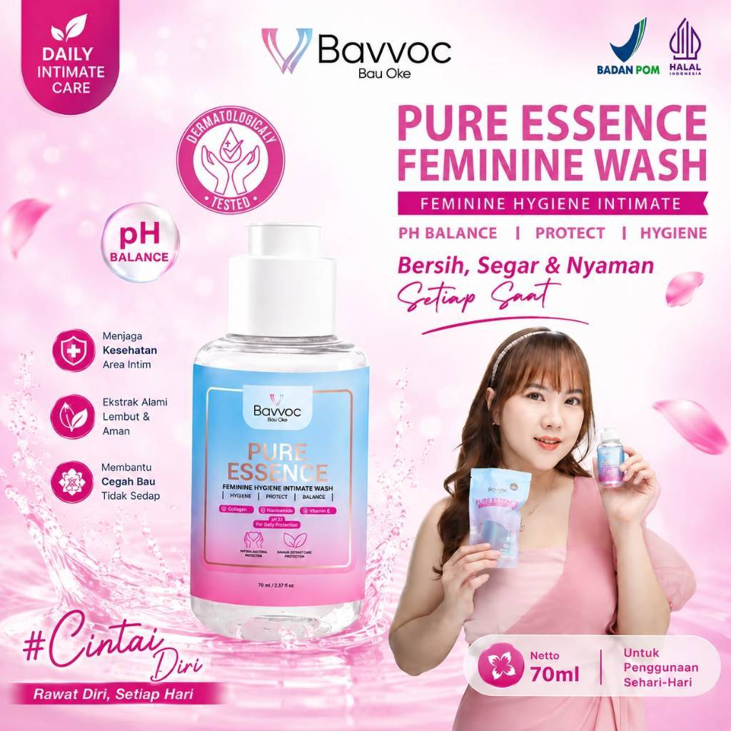 BAVVOC - Pure Essence Feminine Hygiene Intimate Wash - 70ml