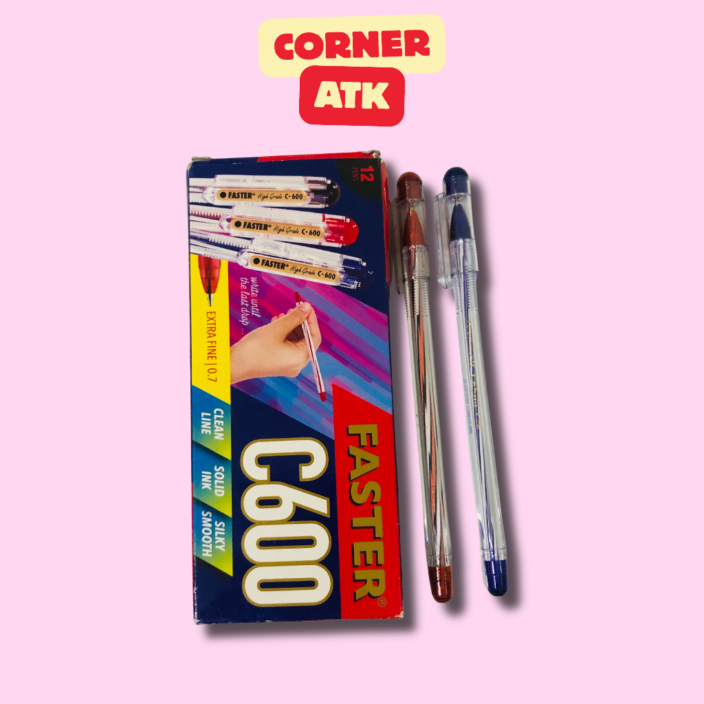 (FASTER) PULPEN FASTER C600 ISI 1 LUSIN PER PACK