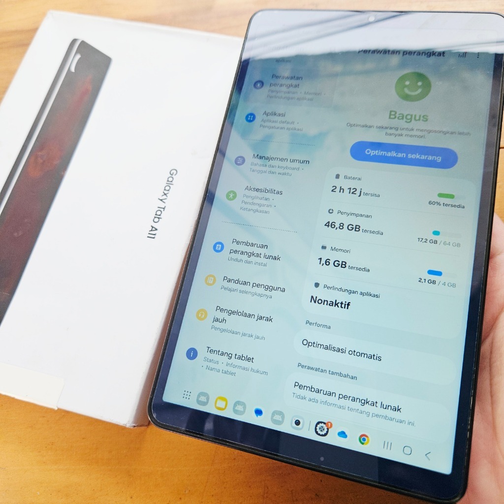 SAMSUNG TAB A11 WIFI SECOND 4/64GB HANDPHONE SECOND HP SEKEN HP BEKAS HP MURAH